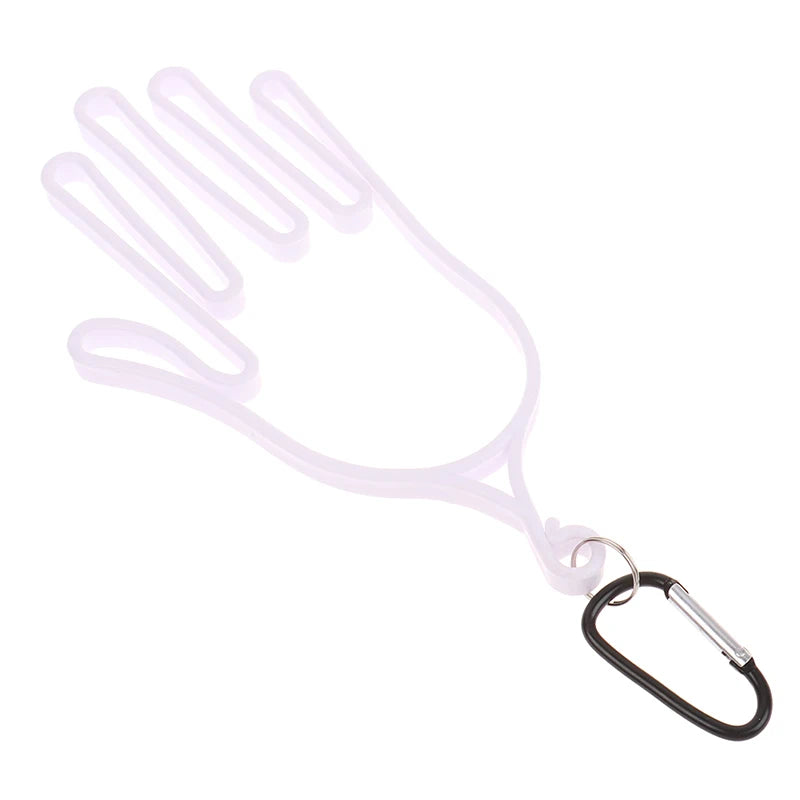1Pc Golf Gloves Holder With Carabiner Golf Gloves Stretcher Golfer Tool Gear Gloves Rack Hanger Golf Supplies Accessories