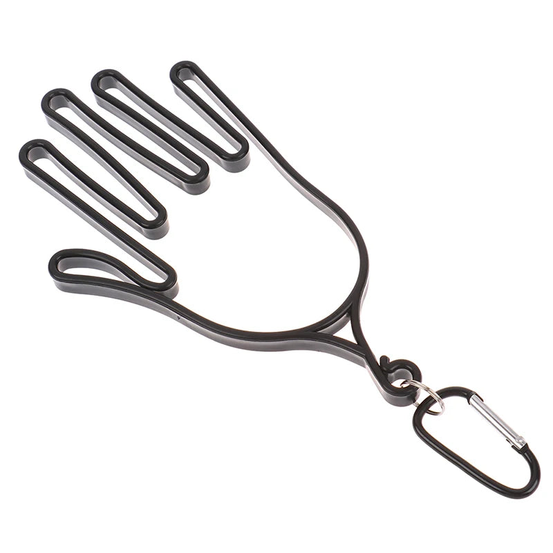 1Pc Golf Gloves Holder With Carabiner Golf Gloves Stretcher Golfer Tool Gear Gloves Rack Hanger Golf Supplies Accessories