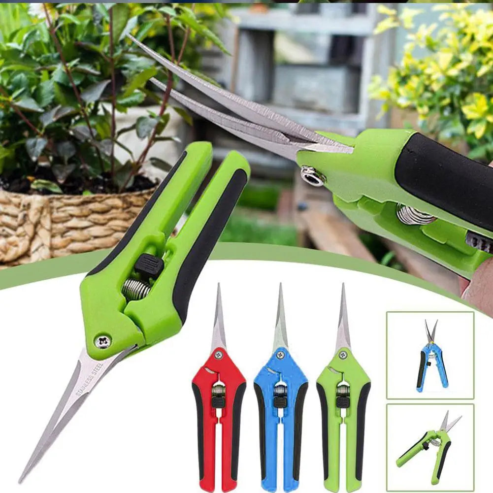 Garden Pruning Shears Fruit Harvesting Scissors Precision Flower Trimming Clippers For Grapes Bonsai Gardening Hand Tools