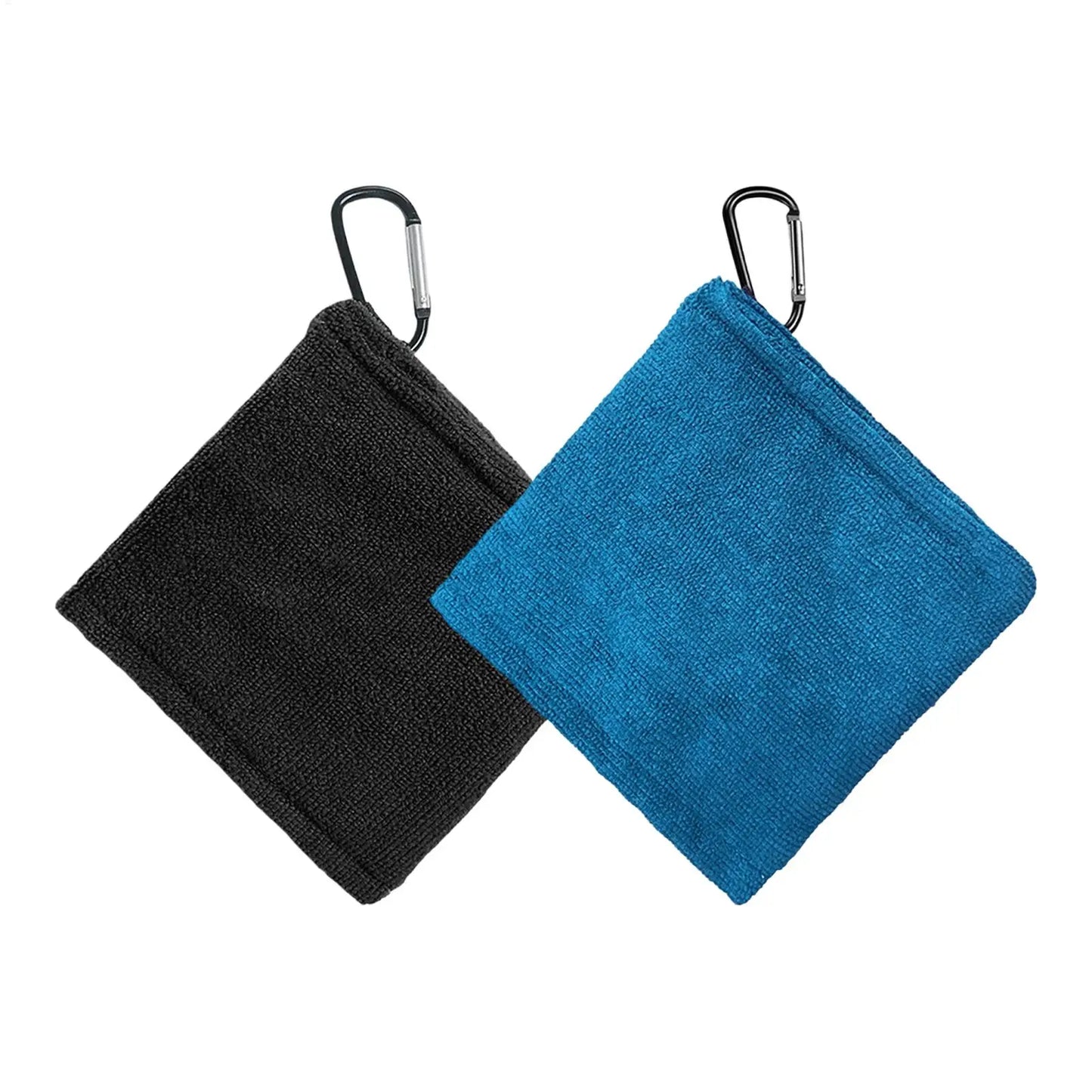 Golf Towel  Golf Ball Cleaning Towel with Carabiner Clip Training Aid Golf Accessories Wiping Cloth for Outdoor Sport  Cleaning
