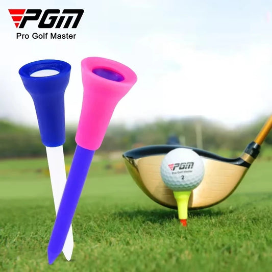 20pcs Golf Tees Mix Colors 83mm Plastic Durable Rubber Cushion Top Golf Ball Holder Golf Accessories
