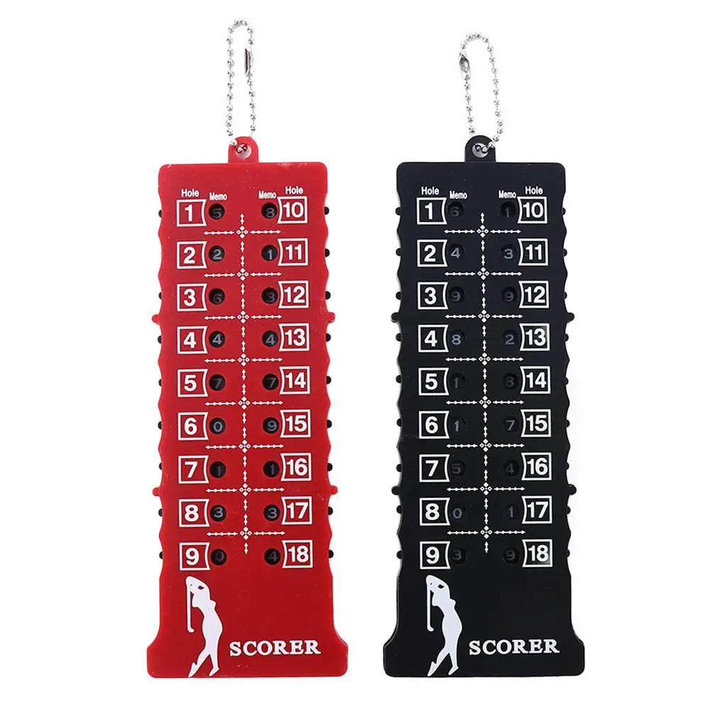 Golf Accessories with Key Chain Training Aids 18 Hole Stroke Putt Golf Shot Count Score Counter Stroke Score Card Score Counter