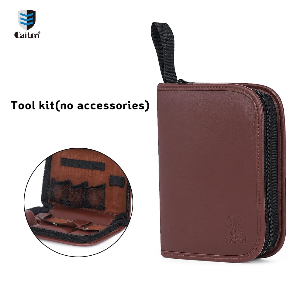 Caiton Golf Accessories Set Premium Case Golf Balls Rangefinder Tees Brush Score Counter Travel Kit Gift for Men Women Golfers