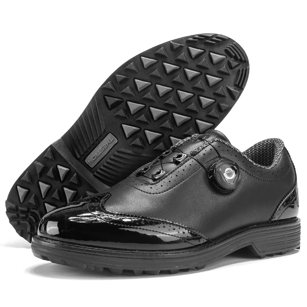 New Men's Golf Shoes Are Easy To Put On And Take Off. Made Of Genuine Leather Material, They Are Non Slip And Casual Sports Shoe