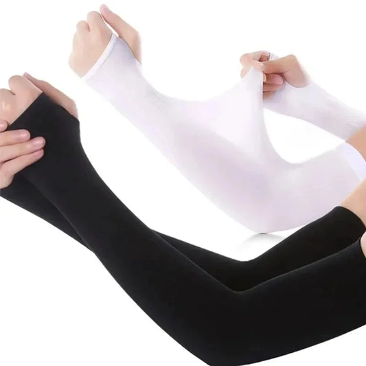 Unisex Arm Sleeve Safety Sleeve Sun UV Protection Sleeves Arm Cover Cooling Warmer Running Golf Cycling Long Arm Sleeve