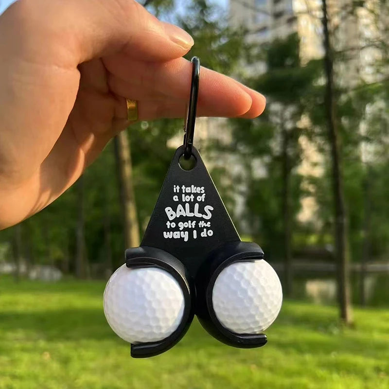 Funny Golfer Golf Ball Holder Novelty Desk Toy with Non-Slip Base Tee Training Aid Office Decor Gift for Golf Lovers