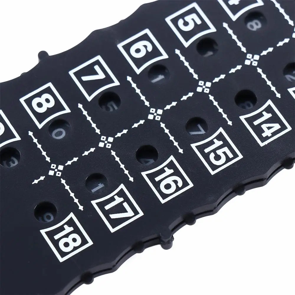 Golf Accessories with Key Chain Training Aids 18 Hole Stroke Putt Golf Shot Count Score Counter Stroke Score Card Score Counter