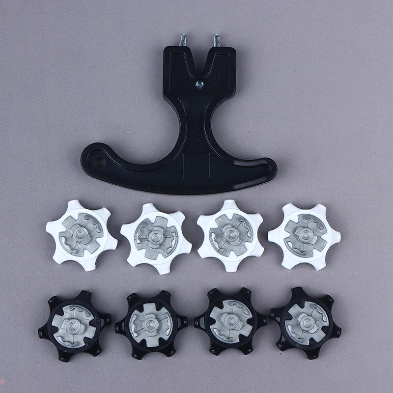 14 Golf Shoe Studs + 1 Wrench Durable And Thin Golf Shoe Studs Golf Quick-twist Replacement Studs Accessories