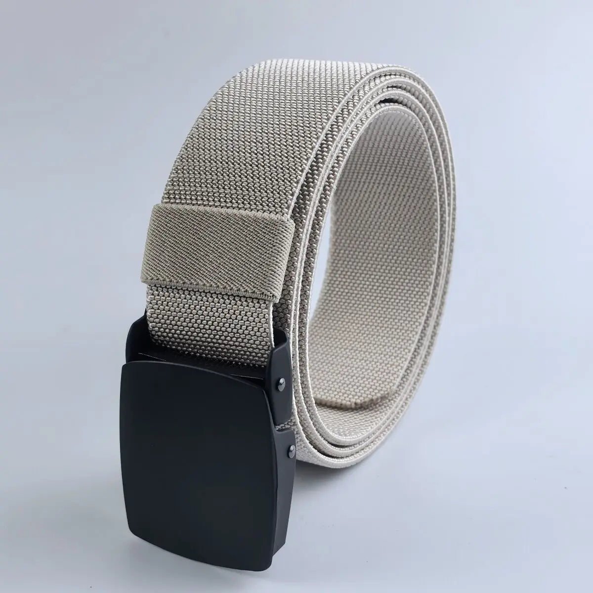 New Golf Sports Elastic Belt Fashion Belt Metal Automatic Buckle Tough Stretch Nylon Men Work belt 120CM Big Size Belts