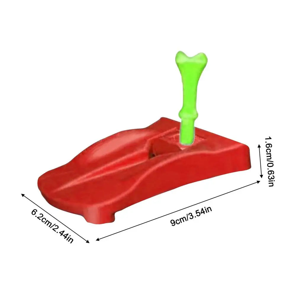 Golf Tee Base Holder 5 Pre Cut Simulator Tees Driving Range Hitting Mat Training Aid for Home Practice Golf Game Accessories