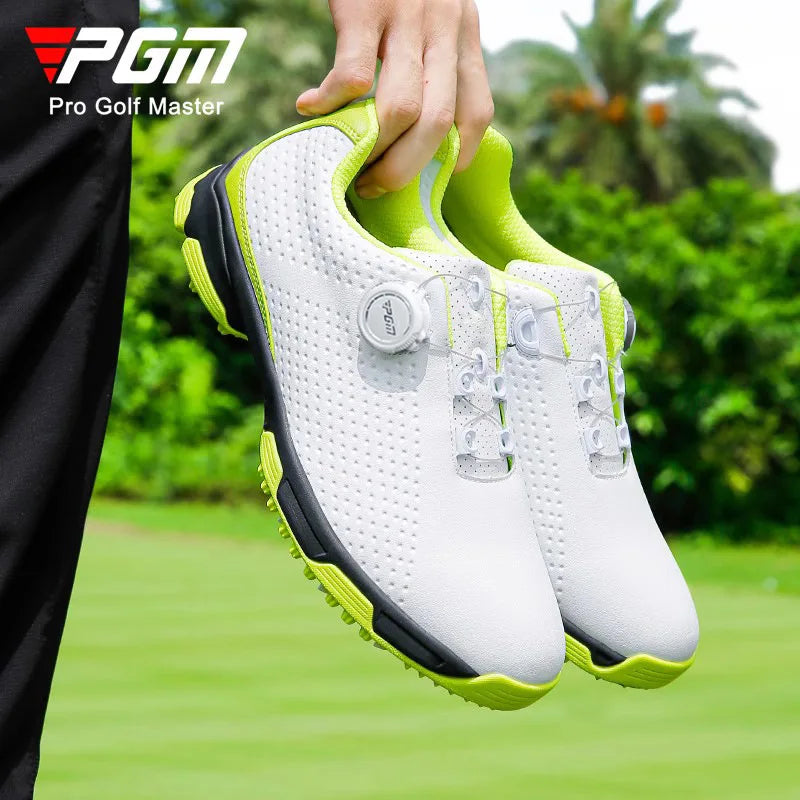 PGM Golf Shoes Men's Waterproof Shoes Breathable Men's Shoes Rotating Lace Sports Shoes XZ095