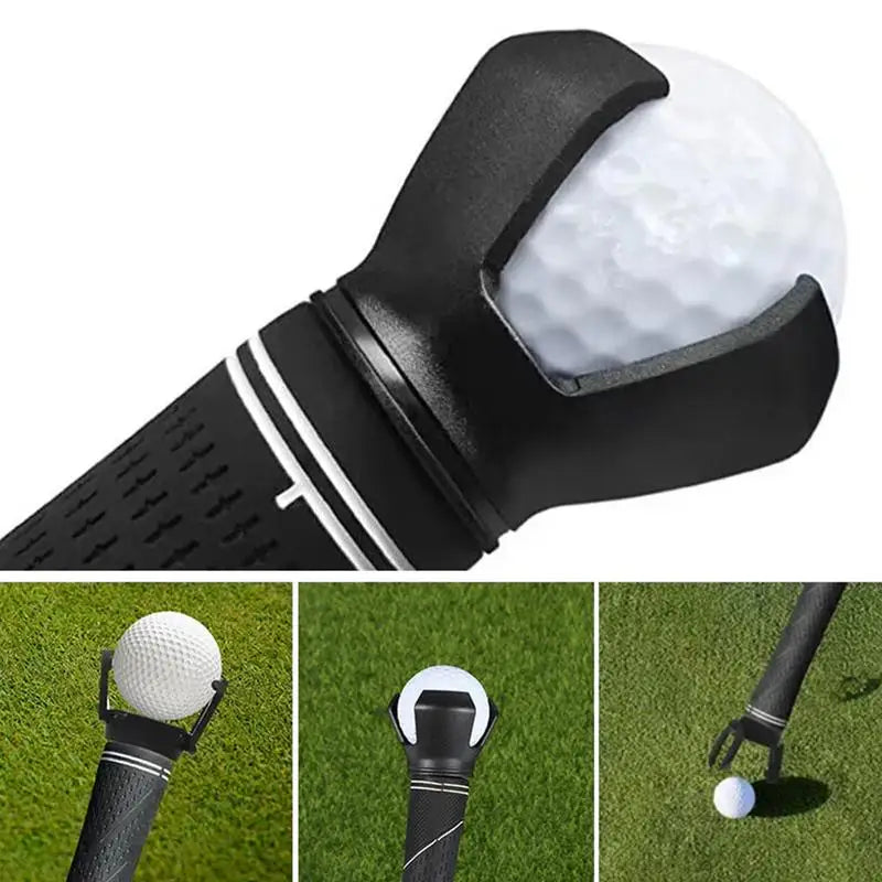 Golf Ball Pick Up Clip Tool Retriever Durable Back And Knee Saver Claw Grabber Screw-On Putter Tool Kit Golfer Grip  Accessories