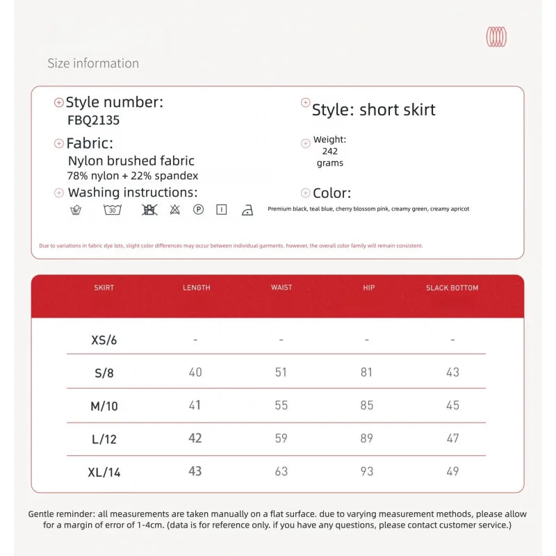 Women's Golf Wear Yoga Sports Short Skirt For Women Quick-dry Fitness Badminton Skirt Half-length Anti-exposure Tennis Skirt
