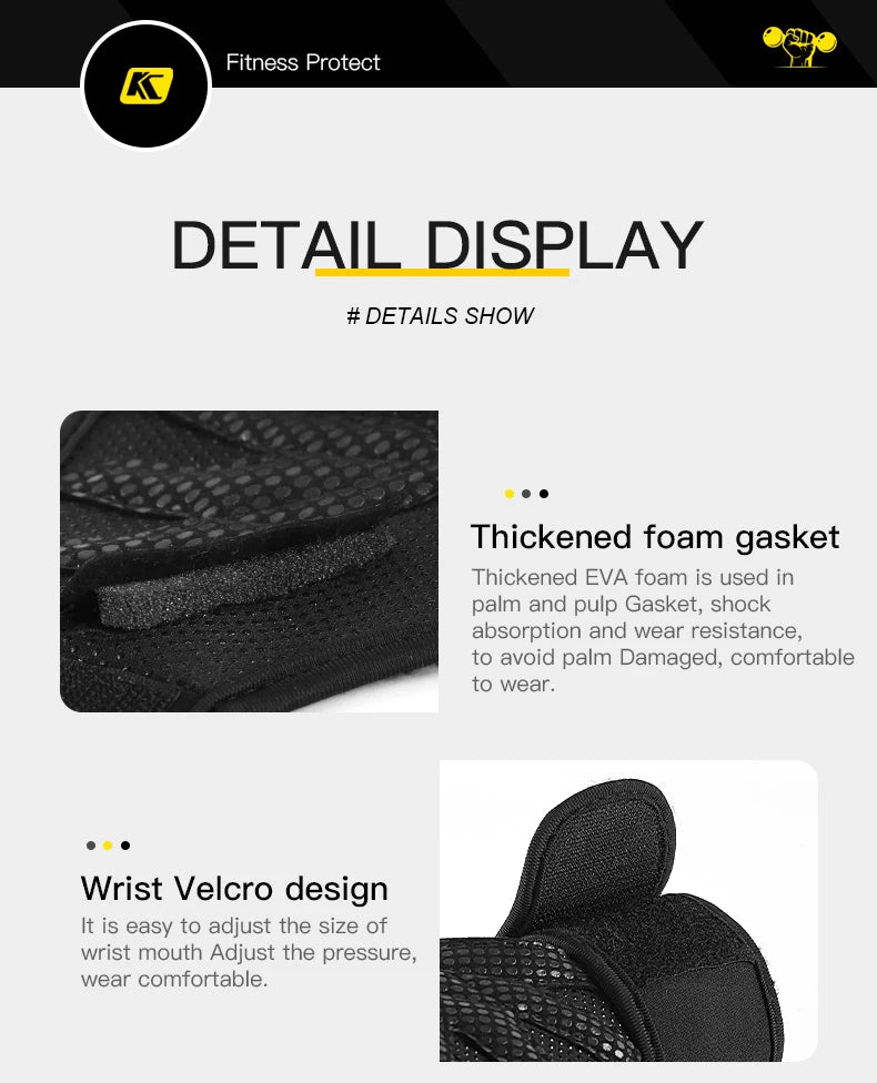Fitness Iron Rolling Outdoor Sports Increased Friction Anti Slip Protection Professional Wrist Guard With Hard Pull Strap