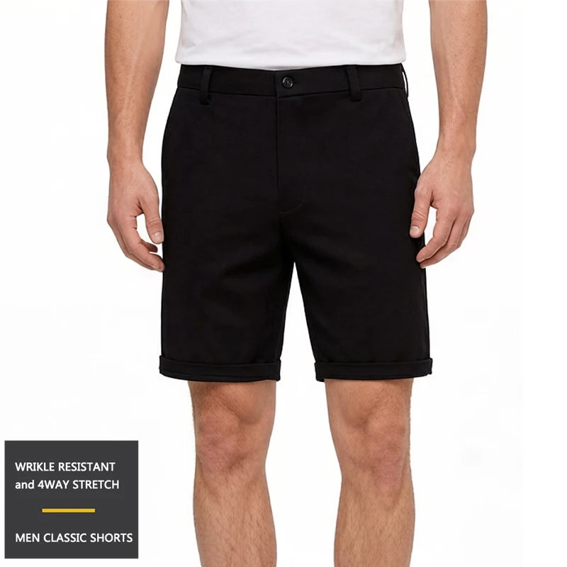 Mens Golf Shorts Quick Dry Casual Shorts Lightweight Summer Wrinkle Free Flat Front Stretch Bermuda Shorts