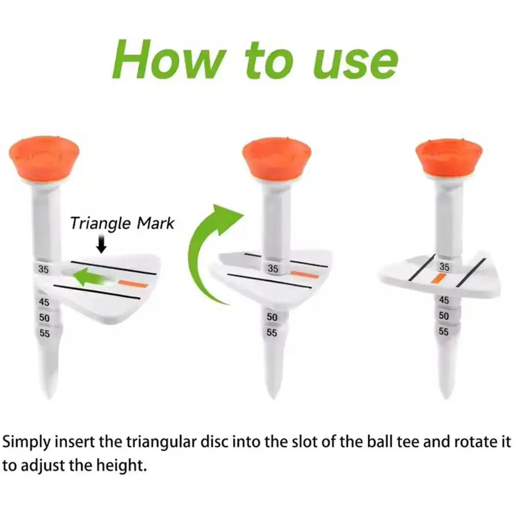 4Colors 1Pcs  8cm 33-55mm Adjustable-height Golf Tee Training Accessories